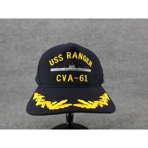 Northstar USS Ranger CVA-61 Navy Blue Baseball Cap Mens OS Blue Excellent